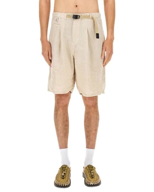 Undercover Natural Linen Shorts for men