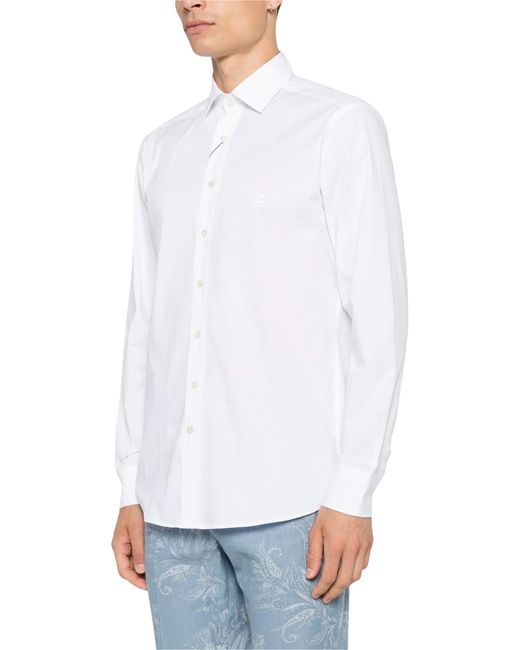 Etro White Shirt Roma Logo for men