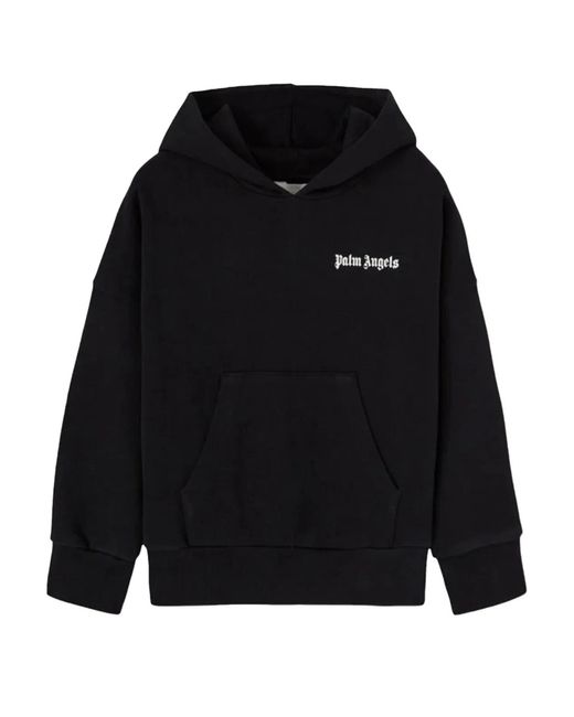 Palm Angels Black Sweatshirt With Logo