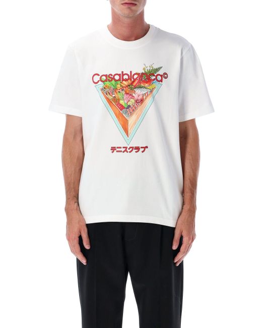 Casablanca White Tennis Club Icon T-Shirt for men