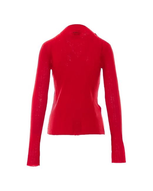 Pinko Red Wool Sweater