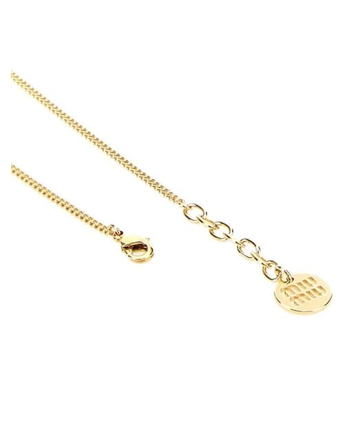 Miu Miu Metallic Enameled Metal Bracelet