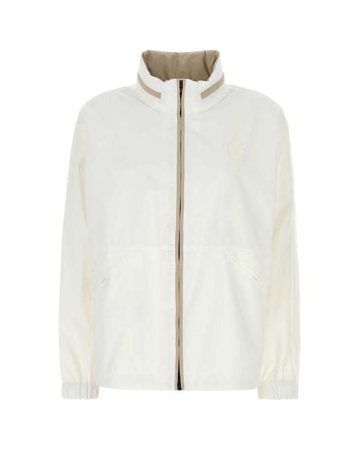 Brunello Cucinelli White Jacket Water Resistant