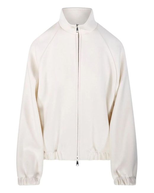 Max Mara White Wool And Cotton Jacket