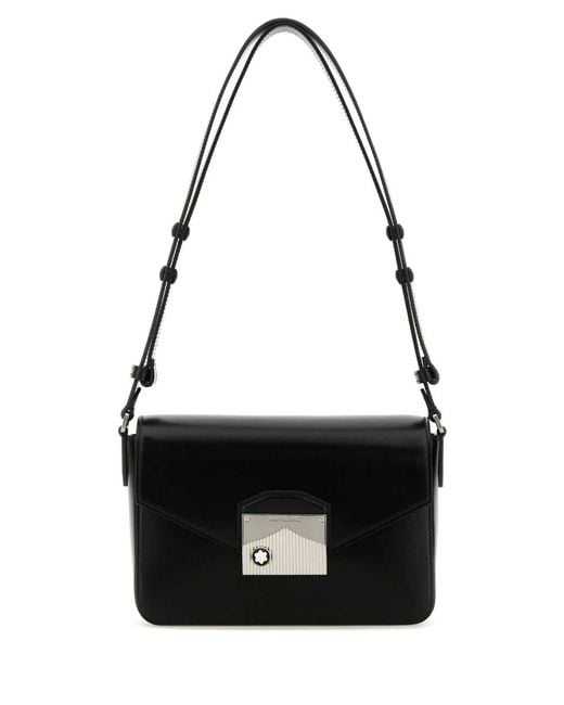 Montblanc Black Meisterstück Messenger Mount Cl Bk for men