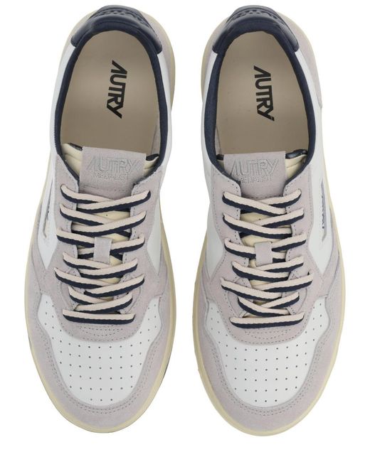 Autry White Medalist Low for men