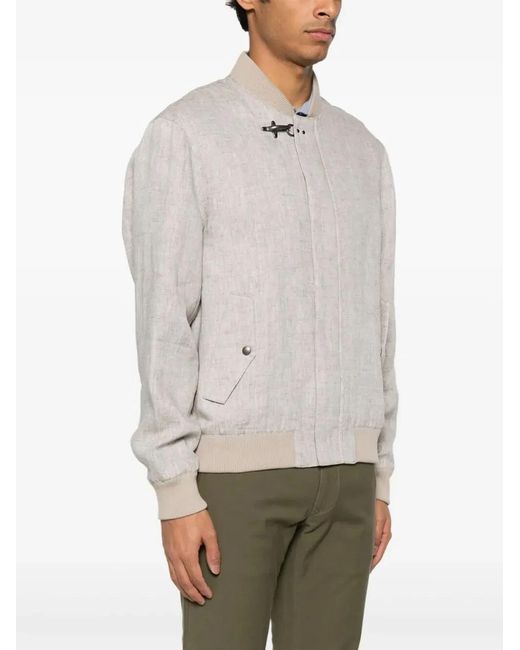 Fay White Linen Jacket for men