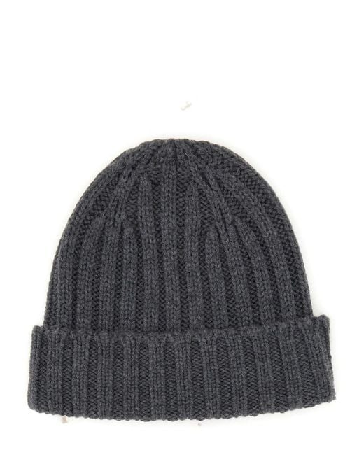Aspesi Gray Beanie Hat