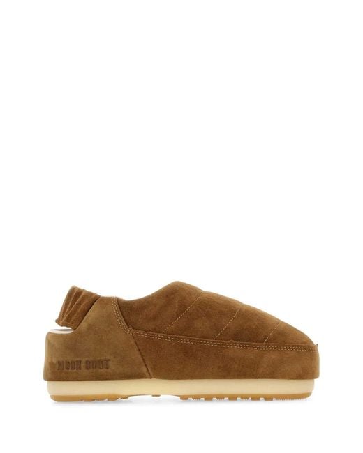 Moon Boot Brown Suede Evolution Slippers