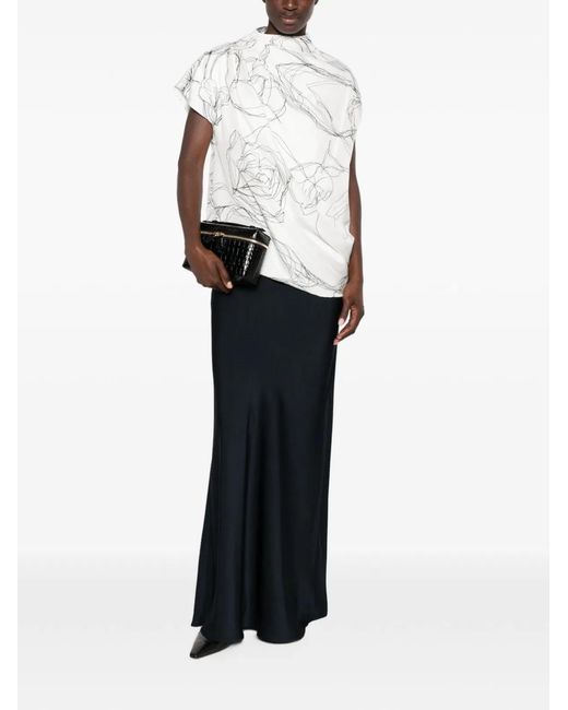 Fabiana Filippi White Silk Top
