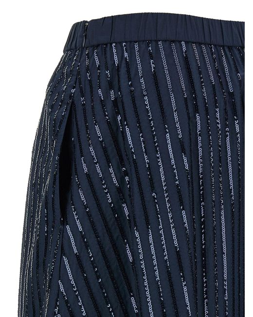 Weekend by Maxmara Blue 'Fiordi' Sequin Skirt