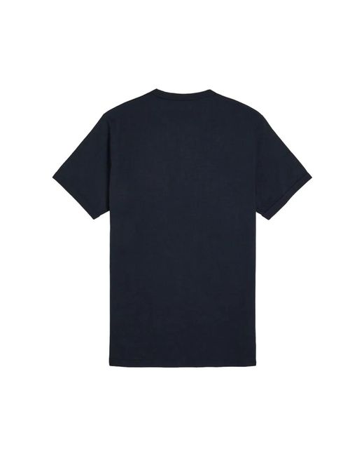 Fred Perry Blue Cotton T-Shirt for men