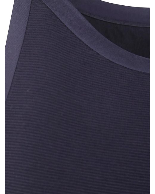 Emporio Armani Blue Cotton Short Dress