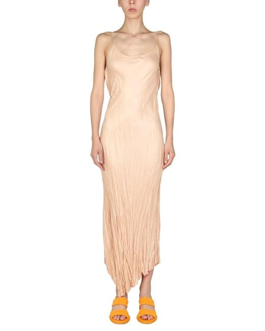 Philosophy Di Lorenzo Serafini White Round Neckline Dress