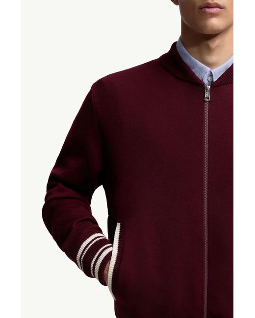 Moncler Red Cardigan for men