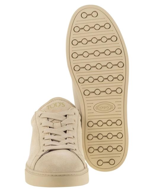 Tod's Brown Suede Leather Trainers