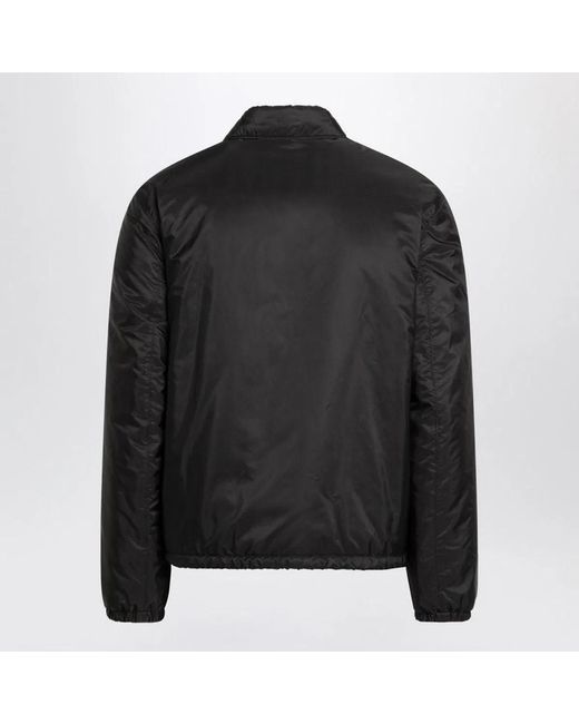Prada Black Re-Nylon Zip-Up Jacket for men