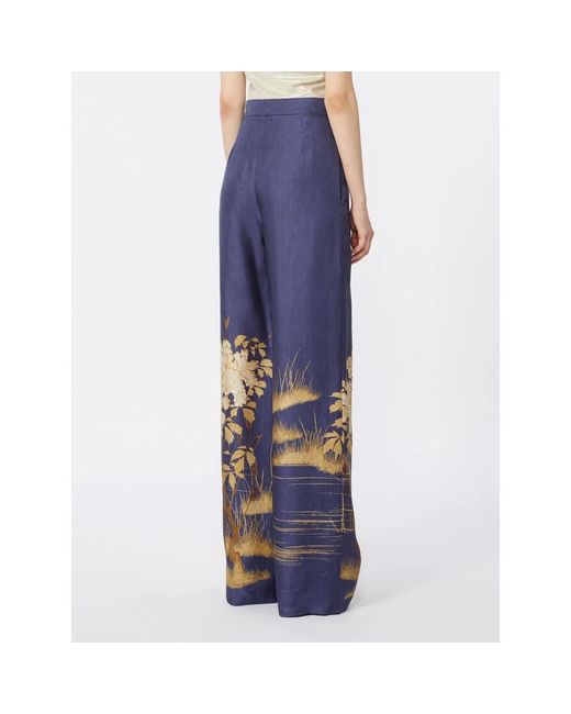 Max Mara Blue Msemappa Trouser