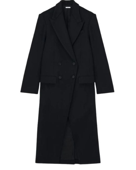 McQueen Black Tailored Overcoat