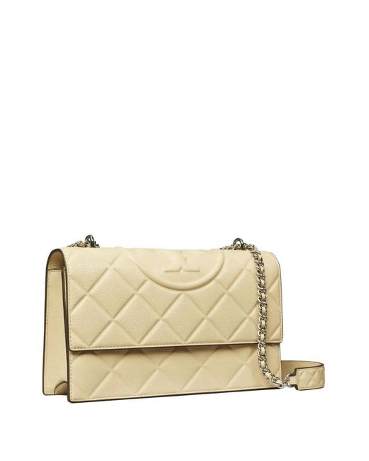 Tory Burch Natural Goat Leather Shoulder Bags