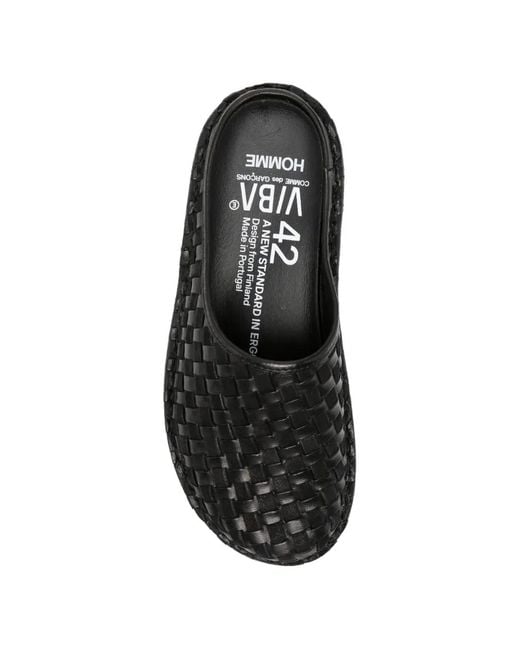 Comme des Garçons Black Comme Des Garçons Homme Plus Braided Slippers for men