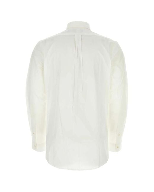 Polo Ralph Lauren White Cotton Elastane Sport Shirt for men