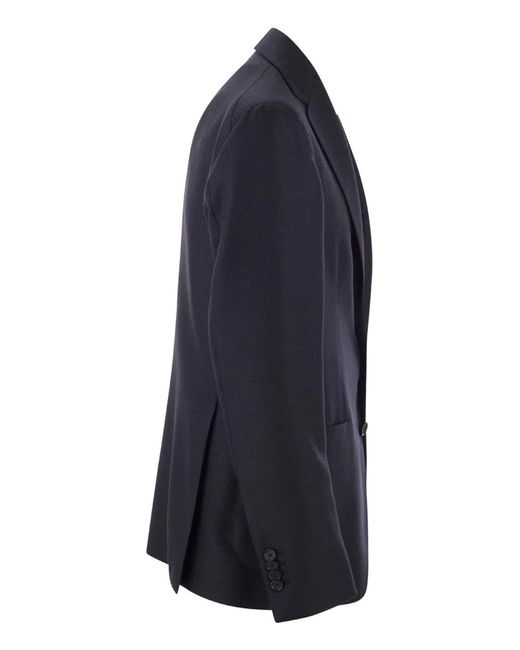Tagliatore Blue Virgin Wool Jacket for men