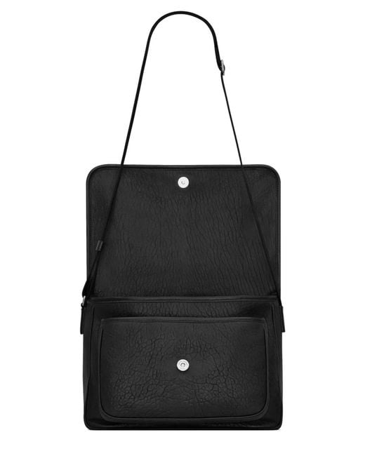 Saint Laurent Black Leather Niki Crossbody Bag for men