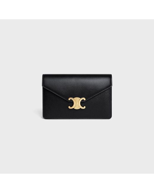 Céline Black Calf Skin Margo Wallet On Chain