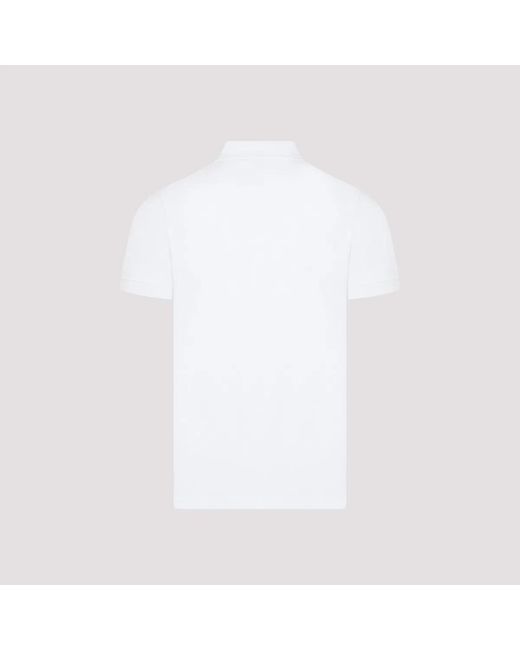 Stone Island White Short Sleeves Polo Shirt for men