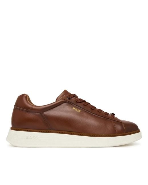 Boss Brown Sneakers for men