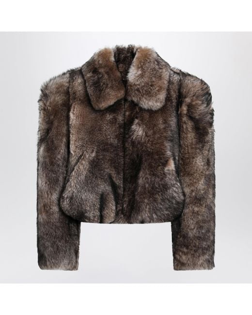 Chloé Brown Short Shearling Jacket