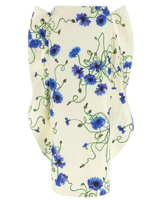 Stella McCartney Blue Ruffled Skirt
