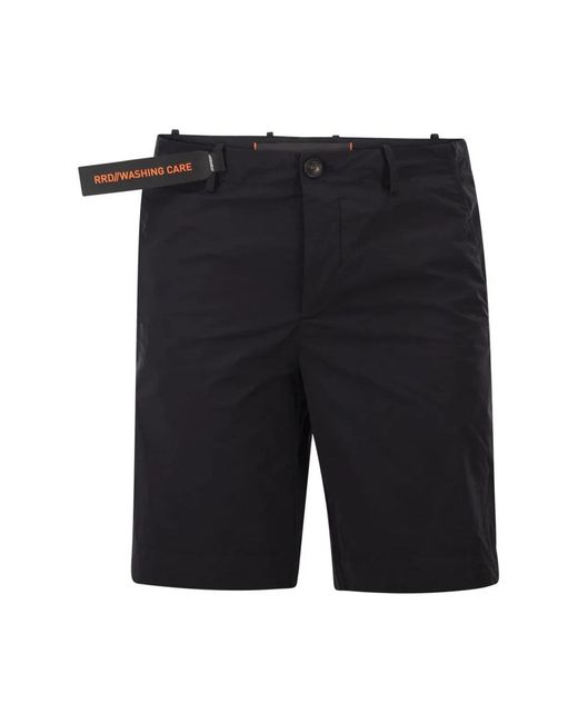Rrd Black Lightweight Stretch Technical Bermuda Shorts for men
