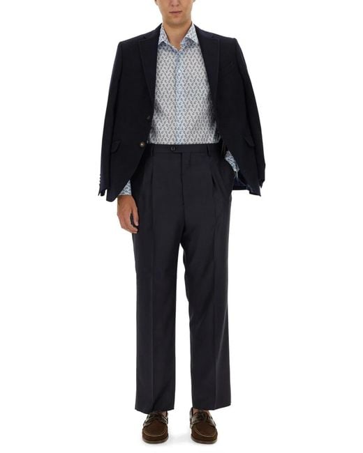 Etro Black Wool Pants for men