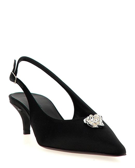Magda Butrym Black Rosetta Slingback