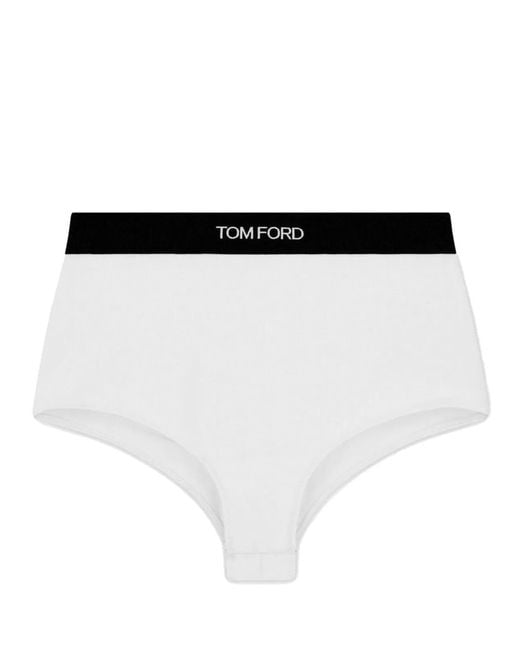 Tom Ford Black Briefs With Logo