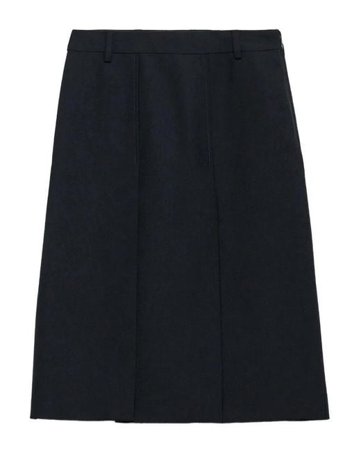 Prada Black Midi Skirt