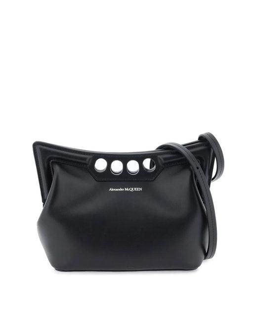 McQueen Black The Mini Peak Purse