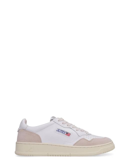 Autry White Medalist Low for men
