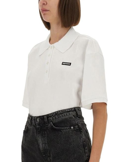 ROTATE BIRGER CHRISTENSEN White Organic Cotton T-Shirts