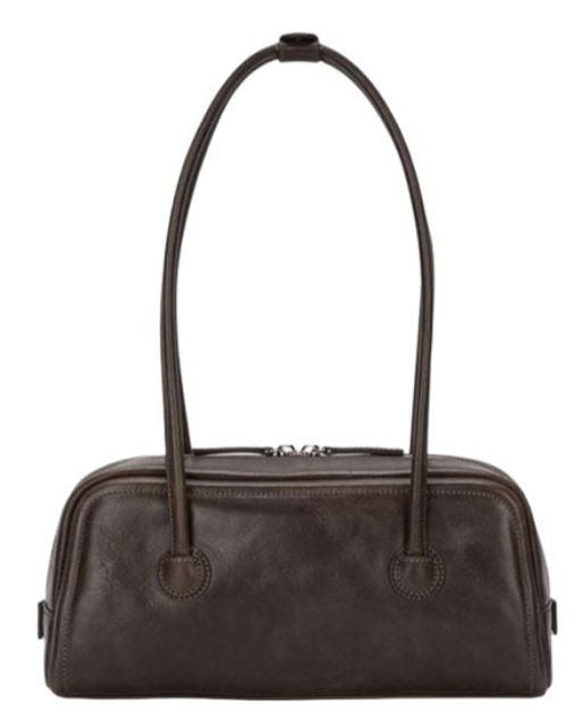 MARGE SHERWOOD Brown Dark Leather Bag