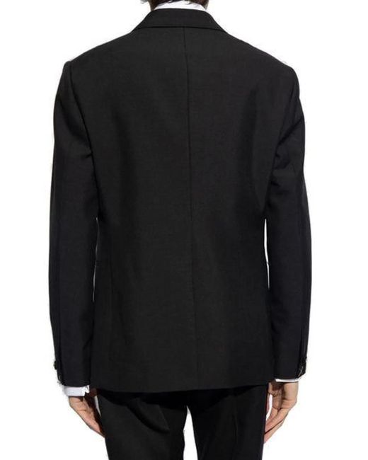 Versace Black Evening Jacket With Duchesse Details for men