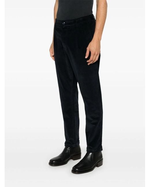 Jacob Cohen Black Crop Slim Single Pence Henry Pant for men
