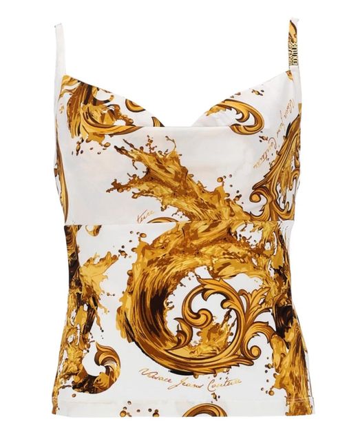 Versace Jeans Couture Metallic Top