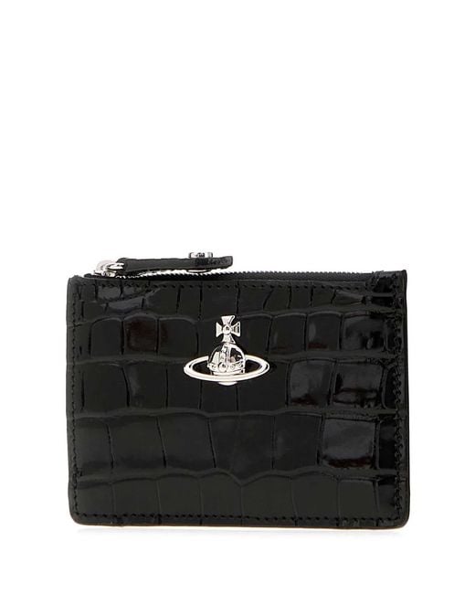 Vivienne Westwood Black Slim Lg Card Holder