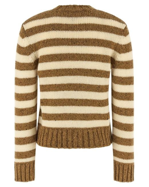 A.P.C. Brown Striped Sweater