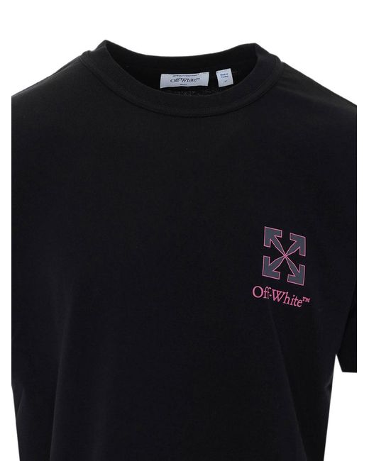 Off-White c/o Virgil Abloh Black Small Arrow Regular T-Shirt for men