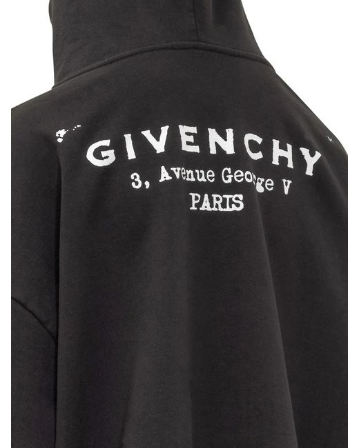 Givenchy Black Cotton Oversize Sweatshirt