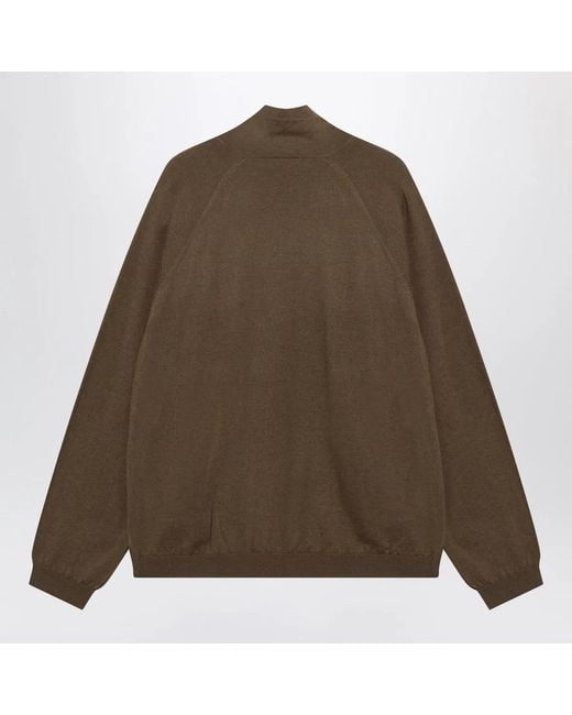 Frankie Shop Brown Baxe Knit Sports Jacket